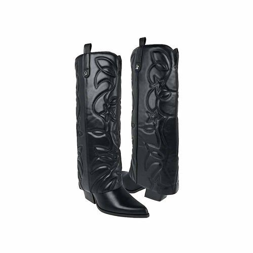 Bota vaquera para dama Capa De Ozono negro 619601