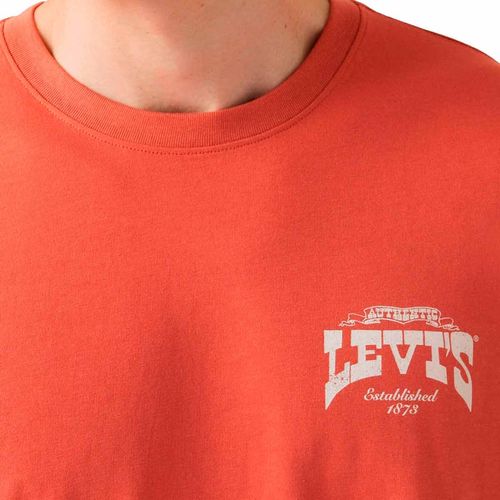 Playera casual para caballero Levis rojo 16143-1678