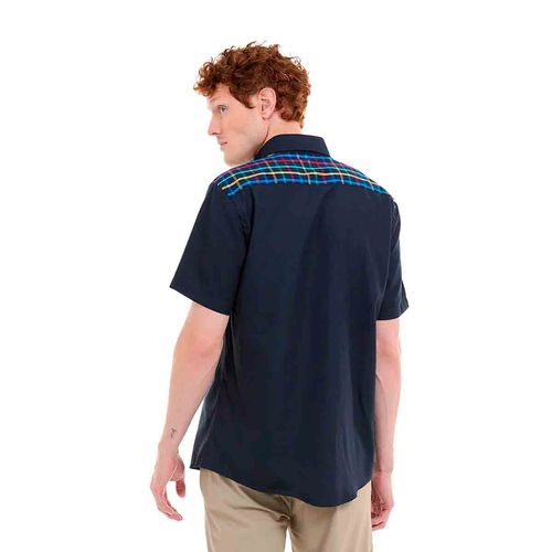 Camisa casual para caballero Porto Blanco marino mce-2300