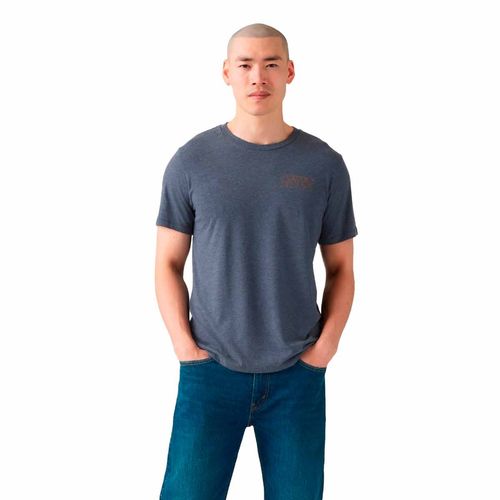 Playera casual para caballero Levis azul 22491-1822