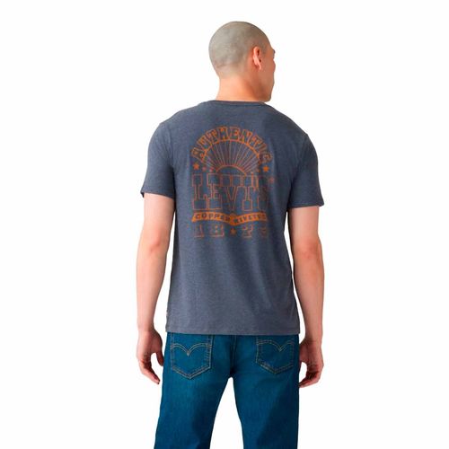 Playera casual para caballero Levis azul 22491-1822
