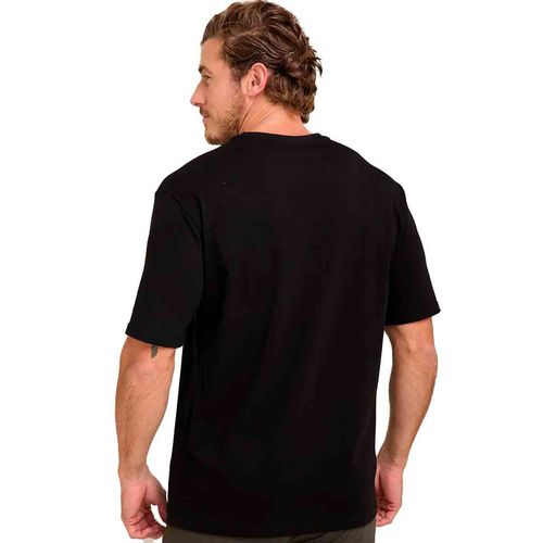Playera casual para caballero Porto Blanco negro tlf-02