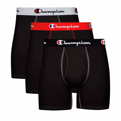 Set de bóxer Champion negro para caballero ctspbk