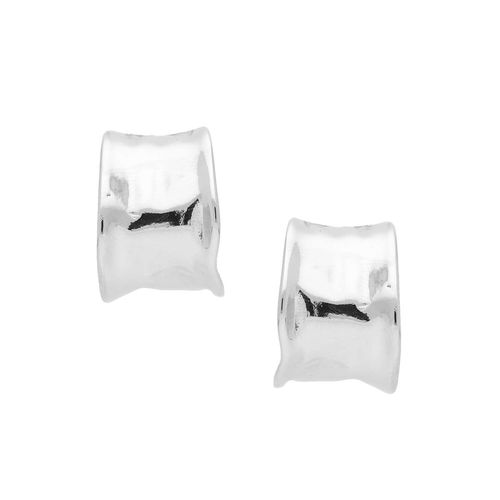 Aretes de chapa plaetada Nuvi redondos ARE-647 P
