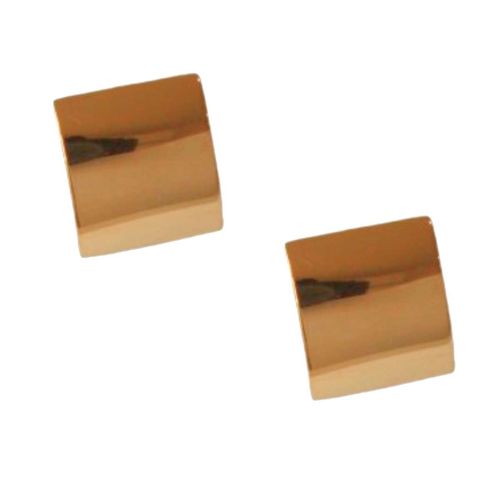 Aretes cuadrados Nuvi dorados ARE-716 D