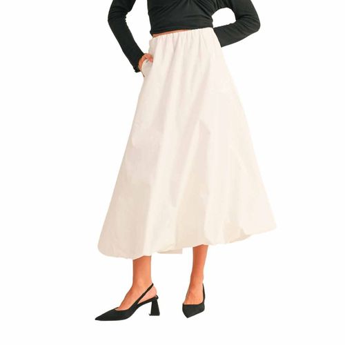 Falda casual para dama Miou Muse blanco s4225