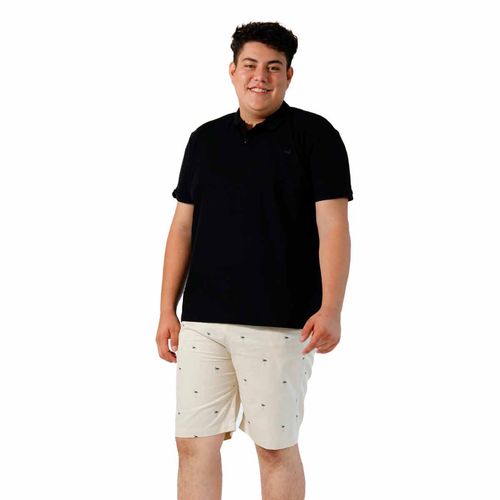 Playera tipo polo para caballero Authentic Lyon negro 334991-001
