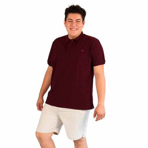 Playera tipo polo Authentic Lyon tinto para caballero 334991-502