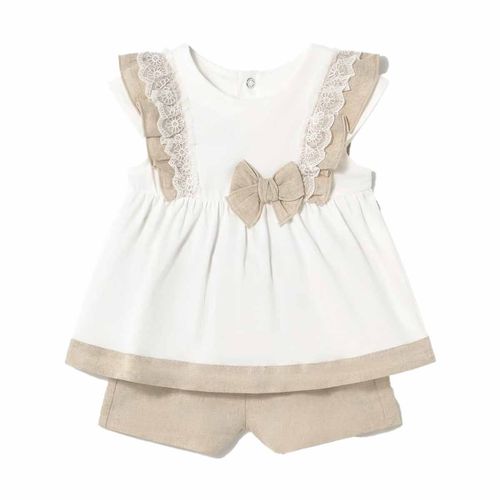 Conjunto casual para bebé Mayoral beige 1236