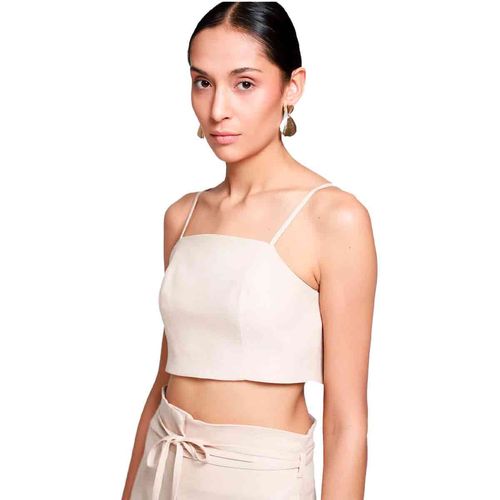 Blusa Lob para dama beige dbto0553