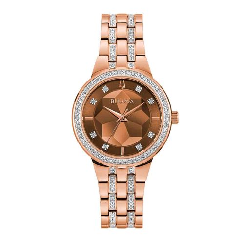 Reloj Bulova dorado para dama 98L266