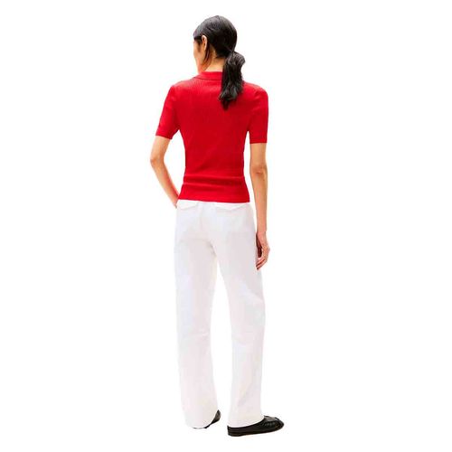 Playera polo Tommy Hilfiger para dama rojo ww0ww45511