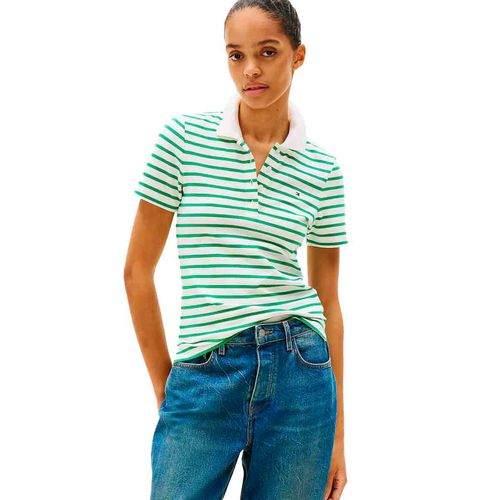 Playera polo Tommy Hilfiger para dama multicolor ww0ww43225