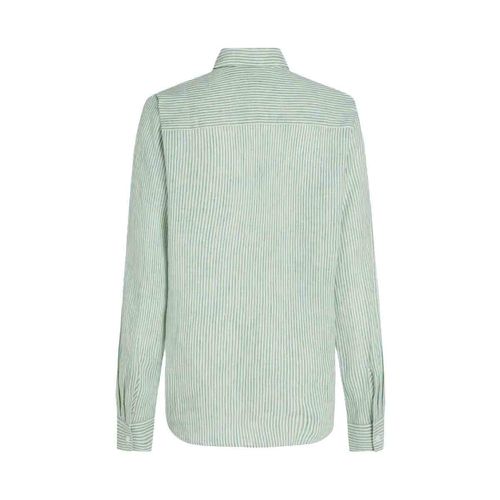Blusa camisera Tommy Hilfiger verde para dama ww0ww44679