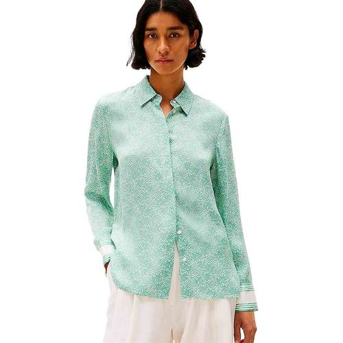 Blusa camisera Tommy Hilfiger para dama verde ww0ww45129