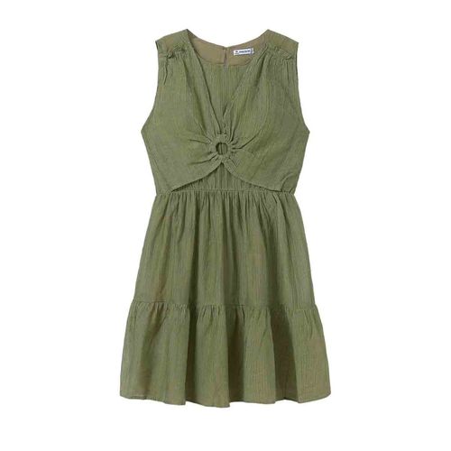 Vestido Mayoral verde para jovencita 6990