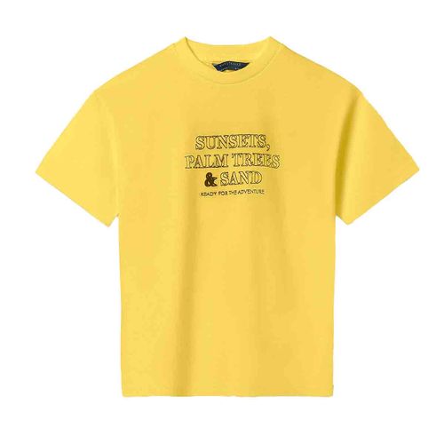 Playera Nuku Tavake para joven amarillo 6010