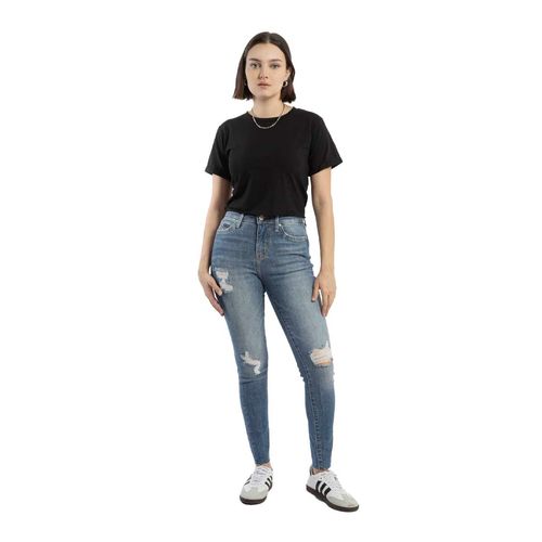 Pantalón de mezclilla Balam para dama azul bl7053