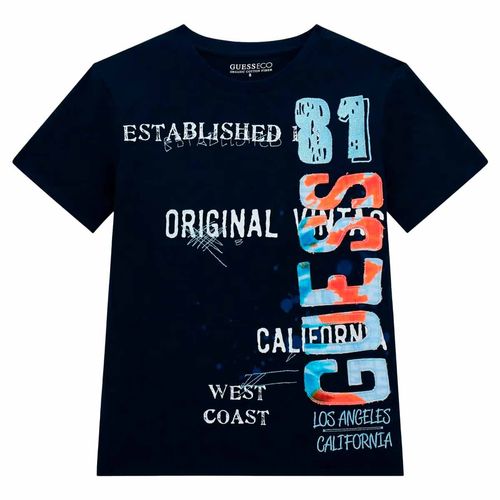 Playera Guess para joven azul l5gi04k8hm4-g7v
