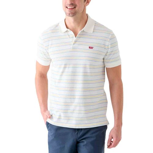 Playera tipo polo Levis para caballero blanco 35883-0237