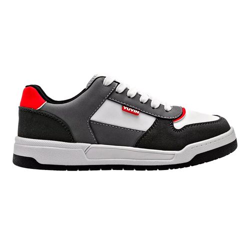 Tenis Yuyin casual juvenil gris 25031