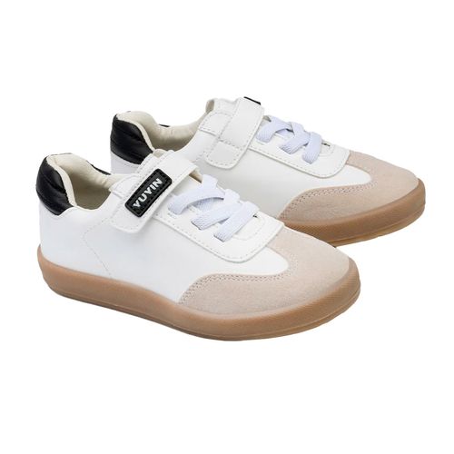 Tenis Yuyin casual para niño blanco 25043