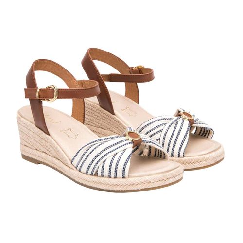 Sandalia Flexi casual para dama azul 135401