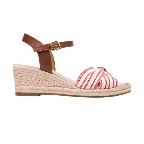 Sandalia Flexi casual para dama rojo 135401