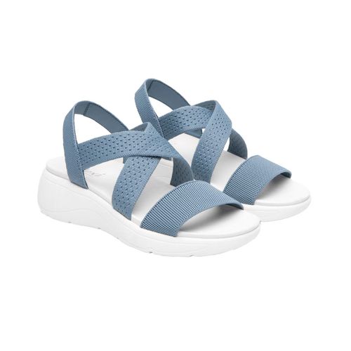 Sandalia Flexi casual para dama azul 135102