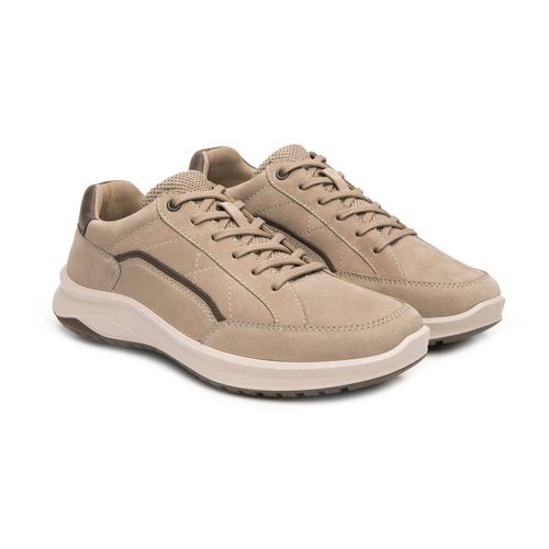 Tenis Flexi casual para caballero taupe 419903