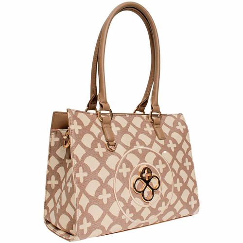 Bolso Jaime Ibiza satchel jacquard café JI 2715