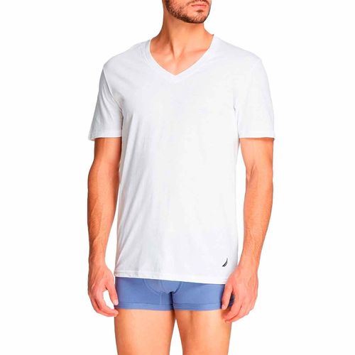 Set de playeras Nautica para caballero blanco n60310