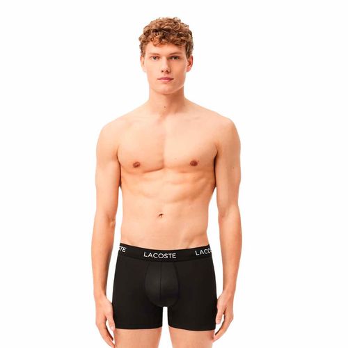 Set de bóxer Lacoste para caballero negro 5h9623-031