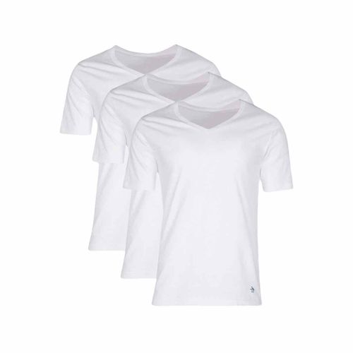 Set de playera interior Original Penguin para caballero blanco 21p400