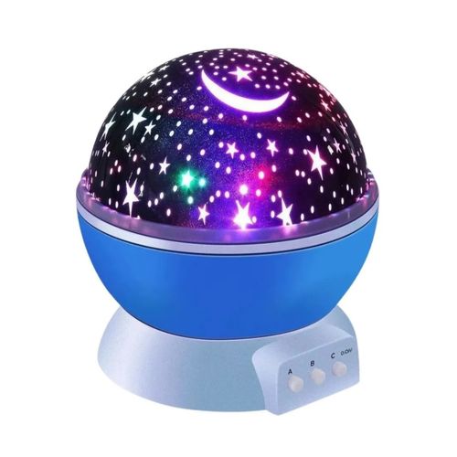 Lámpara y proyector infantil Gadgets & Fun estrellas azul