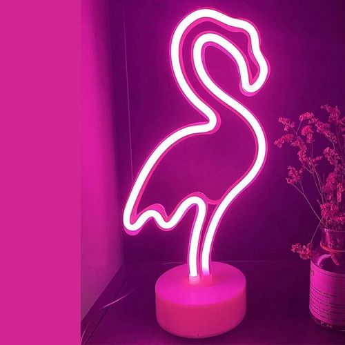 Lámpara led Gadgets & Fun flamingo rosa