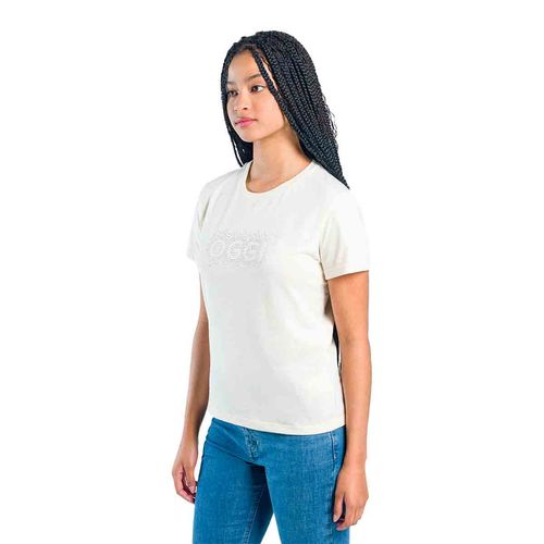 Playera Oggi Jeans beige para dama 2442406