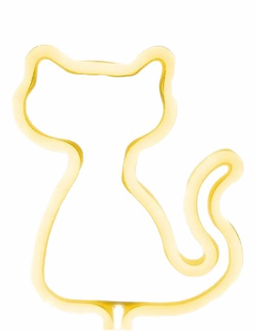 Lámpara led Gadgets & Fun gato amarillo