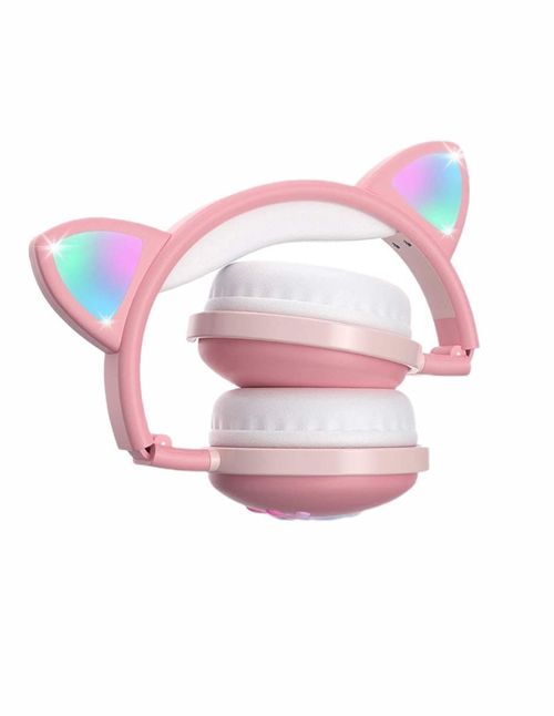 Audífonos diadema Gadgets & Fun huellas gato rosa