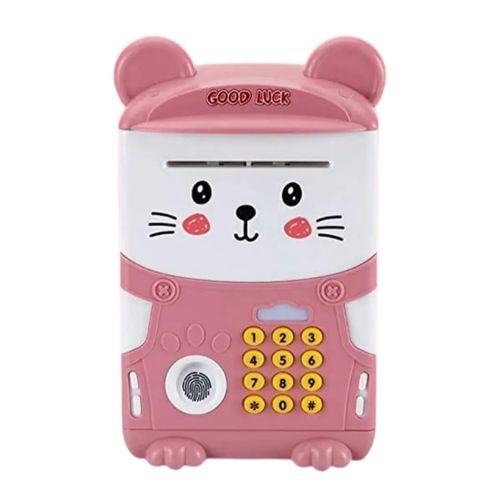 Alcancía para niños Gadgets & Fun caja fuerte rosa