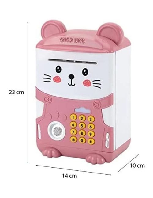 Alcancía para niños Gadgets & Fun caja fuerte rosa