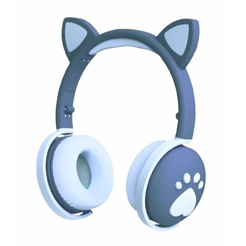 Audífonos diadema Gadgets & Fun huellas gato azul