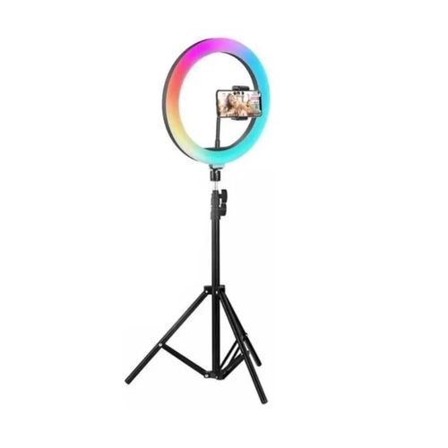 Aro de luz rgb 30cm Gadgets & Fun tripie 1.7m con luz blanca y luces rgb