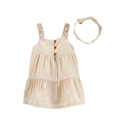Vestido Carters beige para bebé 1s467610