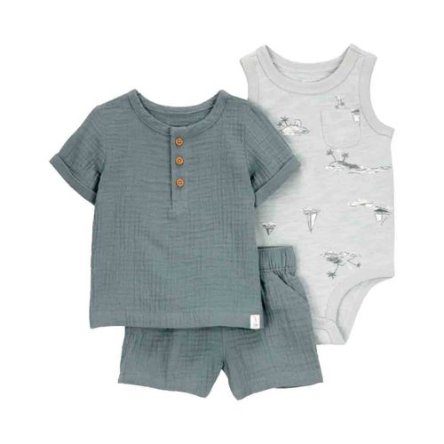 Conjunto Carters gris para bebé 1s467010