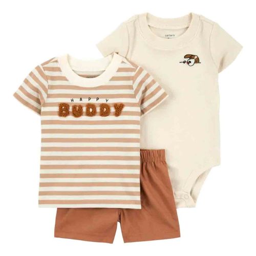 Conjunto Carters kaki para bebé 1s465410