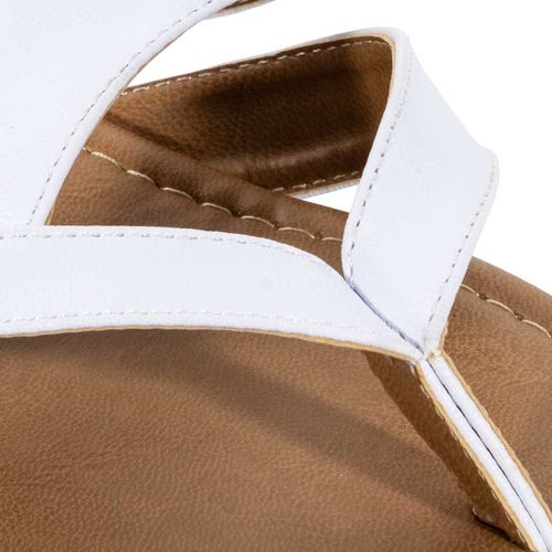Sandalia de piso Split blanco para dama 1075