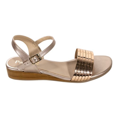 Sandalia casual Paulie oro para dama 1907