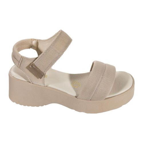Sandalia casual Hispana marfil para dama 14204