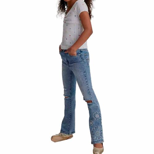 Pantalón de mezclilla Levis azul para jovencita 41k417